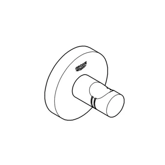 Grohe Bademantelhaken ESSENTIALS Nickel Poliert – Bild 2