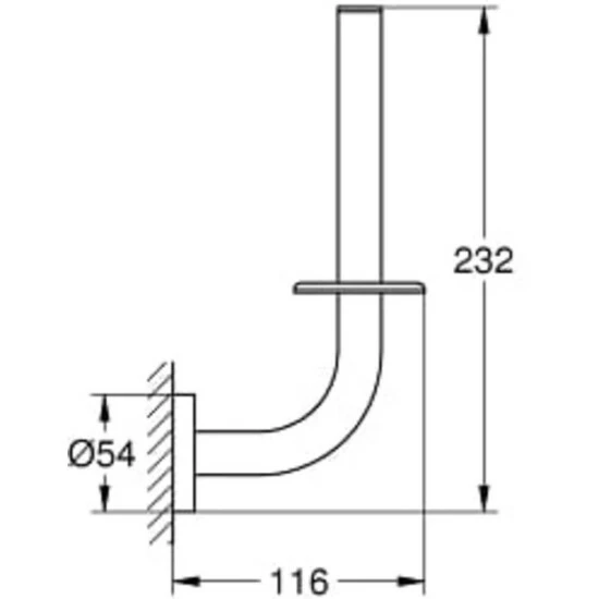 Grohe Reservepapierhalter ESSENTIALS Hard Graphite Gebürstet – Bild 5