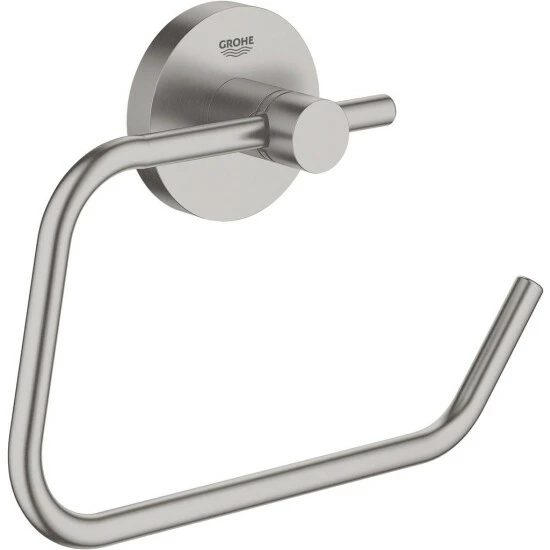 Grohe WC-Papierhalter ESSENTIALS Ohne Deckel Supersteel – Bild 2