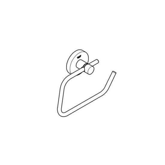 Grohe WC-Papierhalter ESSENTIALS Ohne Deckel Supersteel – Bild 3