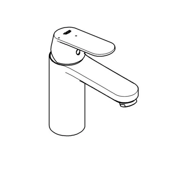 Grohe Einhand-Waschtischbatterie COSMOPOLITAN EUROSMART DN 15 Glatter Körper Chrom – Bild 3