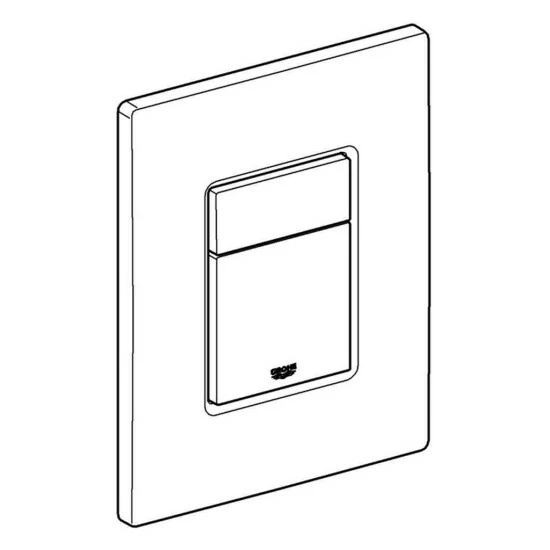 GROHE WC-Betätigung Skate Cosmopolitan 38732, 2-Mengen- Und Start & Stopp-Betätigung, 156 X 197 Mm, Senkrechte Und Waagerechte Montage, Cool Sunrise – Bild 3