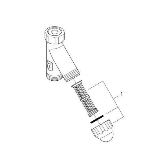 Grohe WAS-Schrägfilter DN 20 Chrom – Bild 4