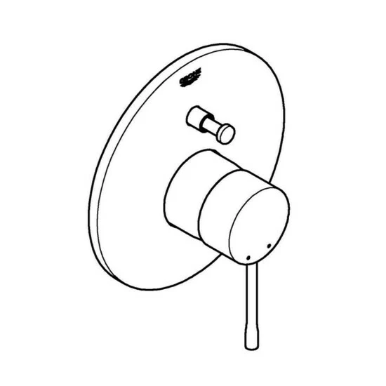 Grohe Einhand-Wannenbatterie ESSENCE Hard Graphite Gebürstet – Bild 3