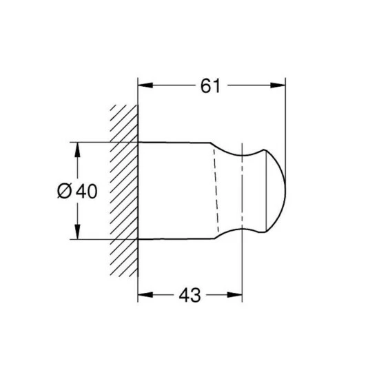 Grohe Relexa Wandbrausehalter Für Handbrause Single Und Exquisit Chrom - 28605000 – Bild 2