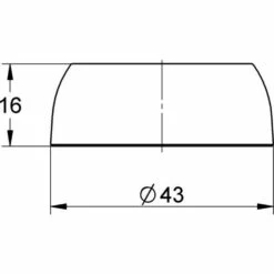Grohe Eichelberg Abdeckrosette Für Einhandmischer ECOM Chrom - 44000326