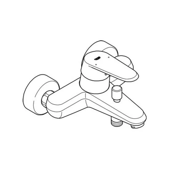 Grohe Einhand-Wannenbatterie COSMOPOLITAN EURODISC DN 15 Chrom – Bild 2