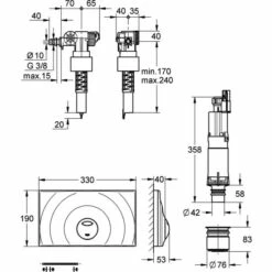 Grohe Umrüstset Für 14 L-Spülkasten Chrom - 38815000