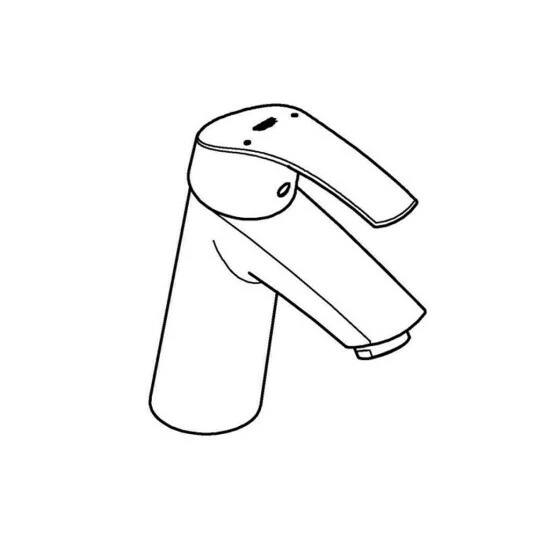 Grohe Eurosmart Einhand-Waschtischbatterie Mittelhoch Glatter Körper Chrom - 23324001 – Bild 4