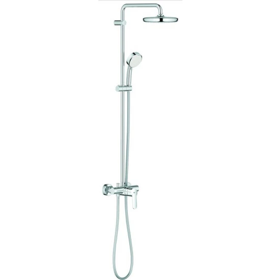 Grohe Duschsystem COSMOPOLITAN SYSTEM 210 TEMPESTA Mit Einhandmischer Für Die Wandmontage Chrom