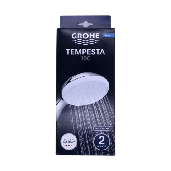 Grohe Handbrause 100 TEMPESTA 2 Strahlarten Chrom – Bild 6